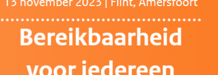 13 november: Tweede conferentie bereikbaarheid voor iedereen