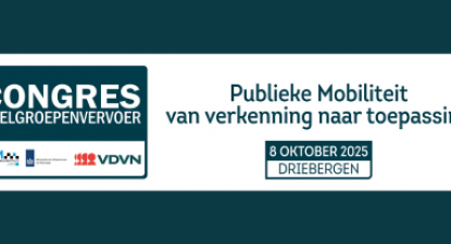 8 oktober - Congres Doelgroepenvervoer 'Publieke Mobiliteit - van verkenning naar toepassing'