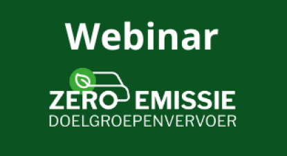 Webinar Zero Emissie Doelgroepenvervoer