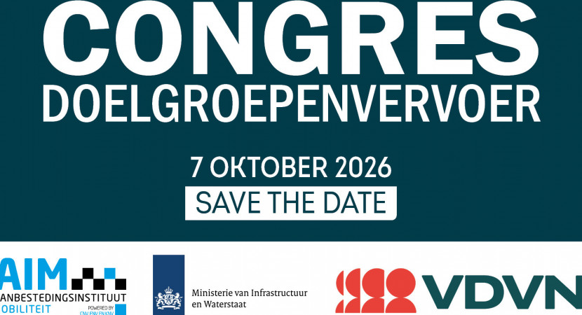 Save the date: Congres Doelgroepenvervoer 2026
