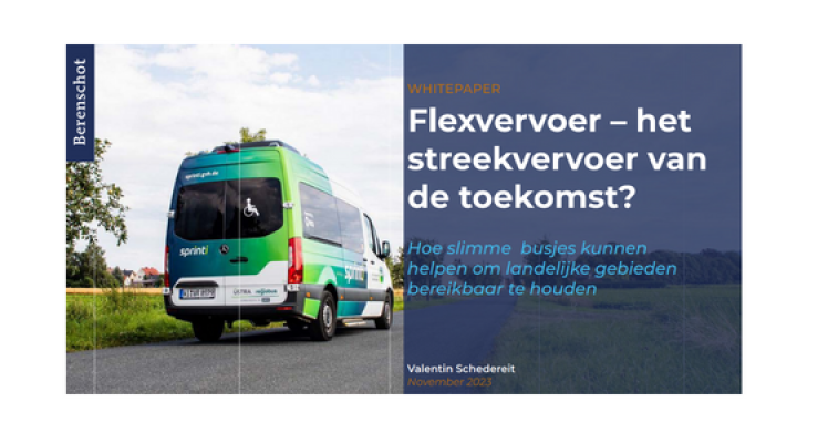 Berenschot: “Flexvervoer is een oplossing met een groot potentieel.”
