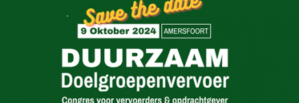 Save the date: Congres Duurzaam Doelgroepenvervoer